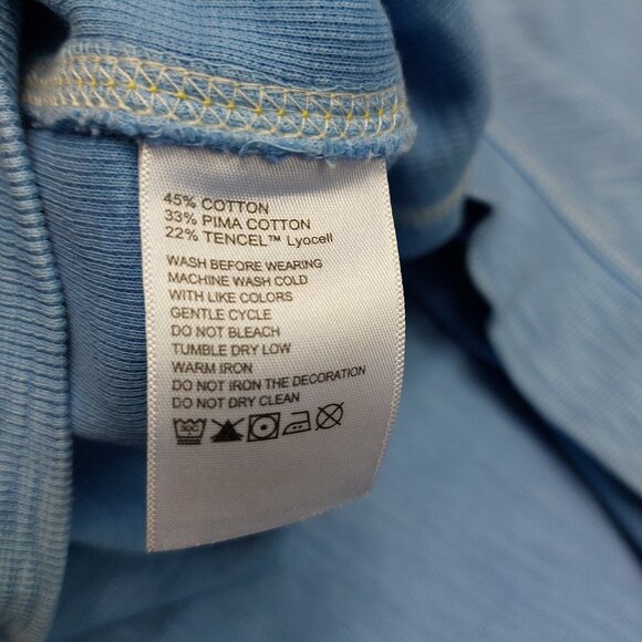 Tommy Bahama Mens Blue Relax Sweatshirt Quarter Zip Pullover Marlin Logo - Picture 11 of 11